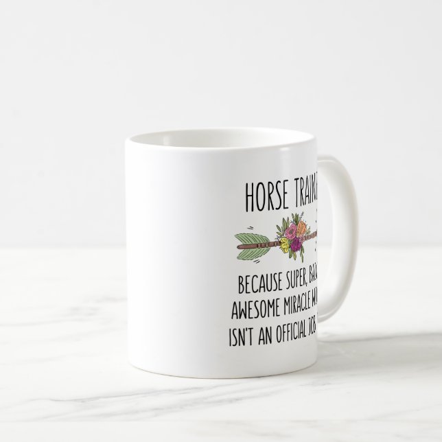 Horse Trainer Gift Idea Coffee Mug (Front Right)