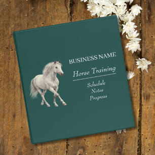 Horse Trainer Riding Lessons  Binder