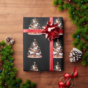Horse Tree Christmas Horses Xmas Gifts Wrapping Paper