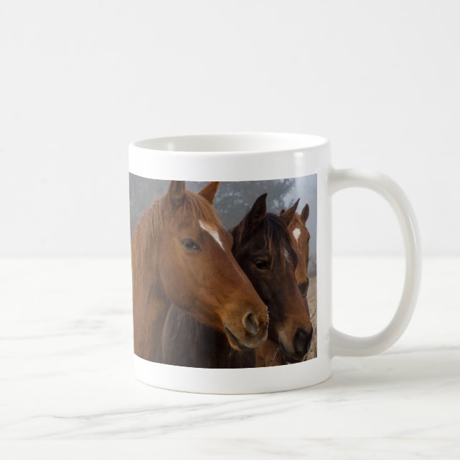 Horse Triplets Coffee Mug (Right)