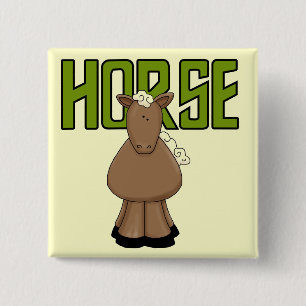 Horse Tshirts and Gifts 2 Inch Square Button