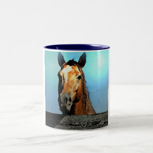 Horse Two-Tone Coffee Mug