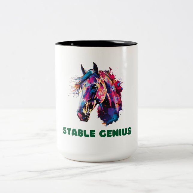 Horse Two-Tone Coffee Mug (Center)