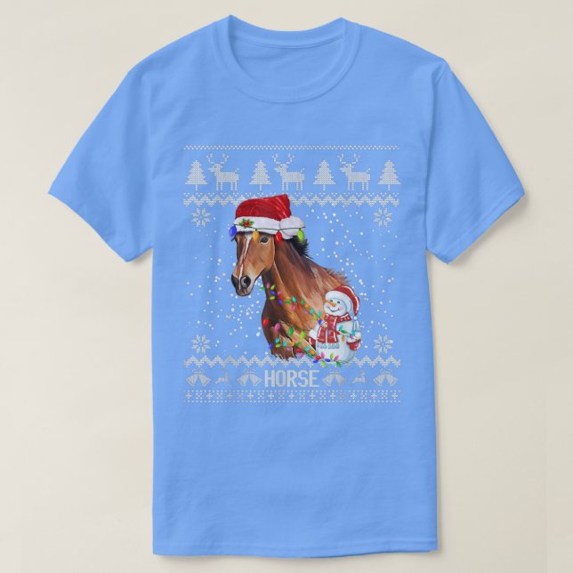 Horse Ugly Christmas Sweaters  (Design Front)