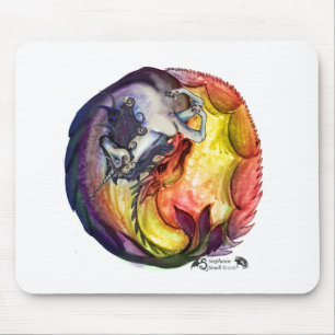 Horse Unicorn Dragon Wings Pegacorn Mouse Pad