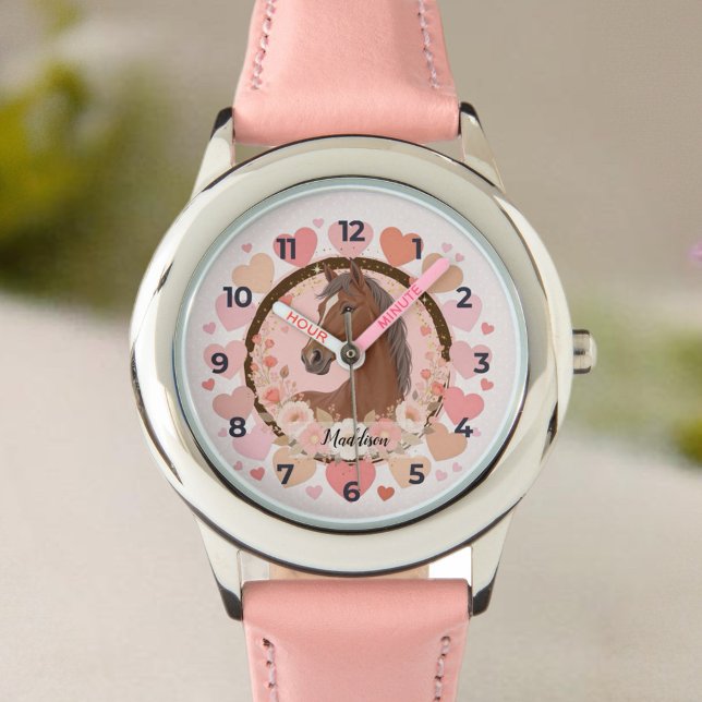 Horse Valentine Watch (Celebrate in style with this charming birthday invitation featuring a beautiful horse design. 
)