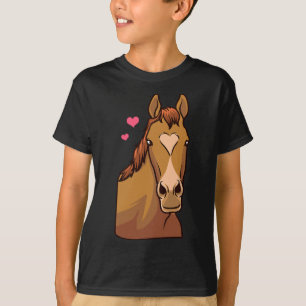 Horse Valentines Day Shirt Heart Pony Horseback Ri