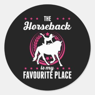 Horse Vaulting For Horse Vaulter Vaulting And Classic Round Sticker