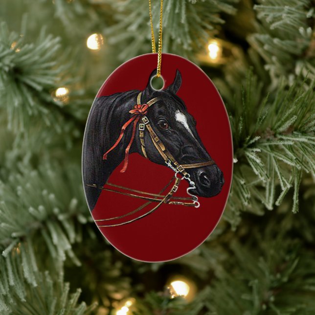 Horse Vintage Art Ornament (Tree)