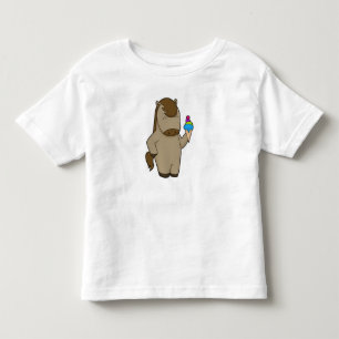 Horse Waffle ice cream Toddler T-shirt