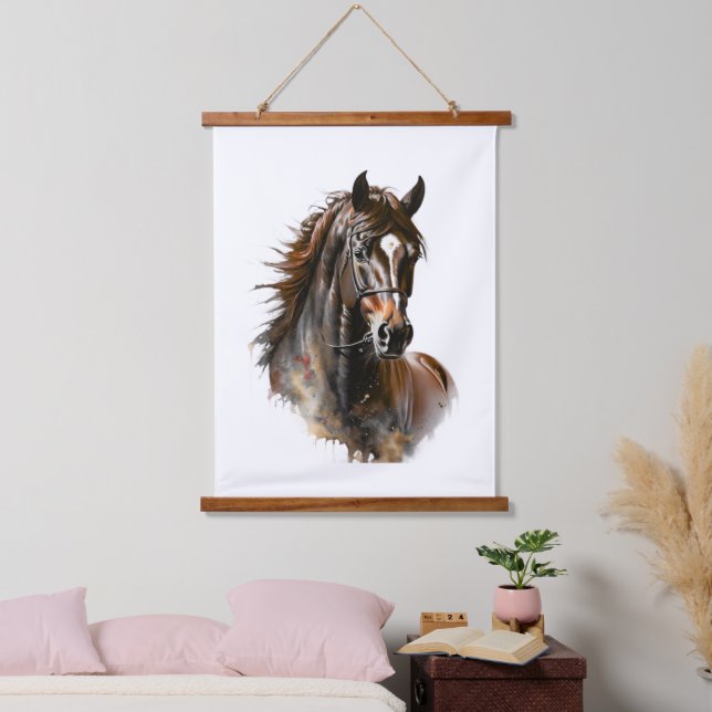  horse wall hanging tapestry animals horses (Bedroom)