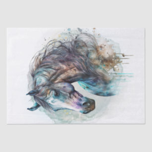 Horse Watercolor Tissue Paper