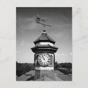 Horse Weather Vane and Clock Tower Postcard