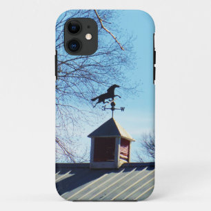 Horse Weather Vane Blue Sky iPhone 11 Case