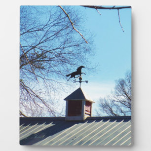 Horse Weather Vane Blue Sky Plaque
