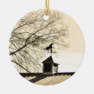 Horse Weather Vane sepia Ceramic Ornament