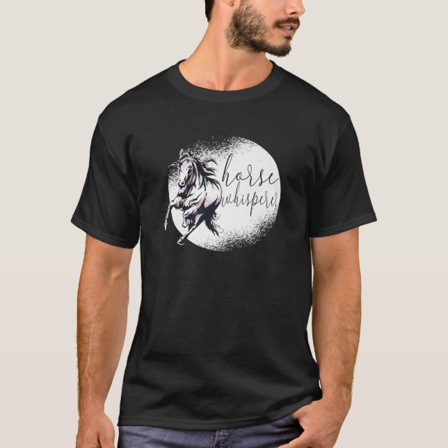 Horse Whisperer - Funny Horses Ponny Rider T-Shirt (Front)