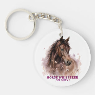 Horse Whisperer on duty Keychain