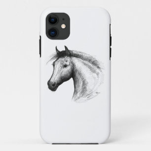 Horse:  White iPhone 11 Case