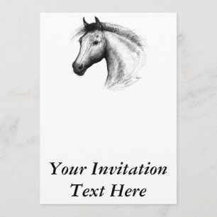 Horse:  White Invitation