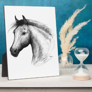 Horse: White Plaque