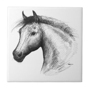 Horse: White Tile