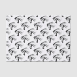 Horse: White Tissue Paper