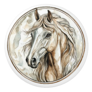 Horse Wild Tame and Timeless Collection Ceramic Knob
