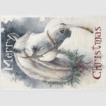 Horse Winter Christmas Watercolor Tissue Paper<br><div class="desc">Horse Winter Christmas Watercolor</div>