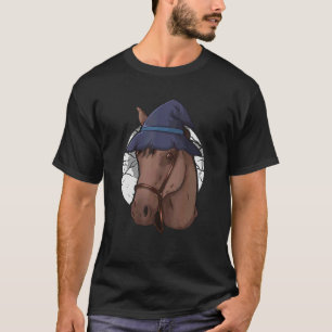 Horse Witch Hat u2013 Halloween Horse Owner Witch  T-Shirt