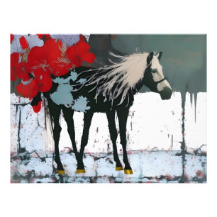 Horse With 5 Legs oops Photo Enlargement Print
