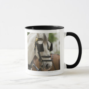 Horse with blinders mug