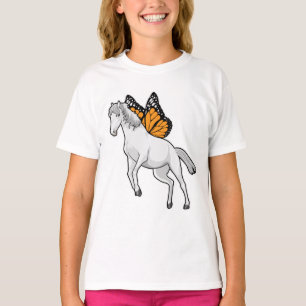 Horse with Butterfly T-Shirt
