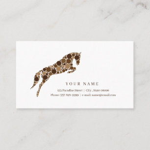Horse With Colourful Circles Business Card