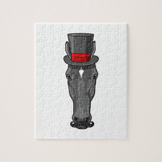 Horse with Cylinder Jigsaw Puzzle (Vertical)