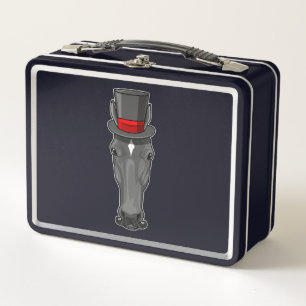 Horse with Cylinder Metal Lunch Box