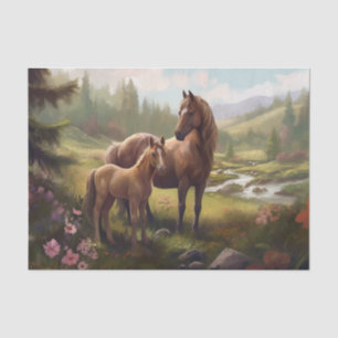 Horse with Foal  Tissue Paper