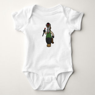 Horse with Hat & Cane Baby Bodysuit