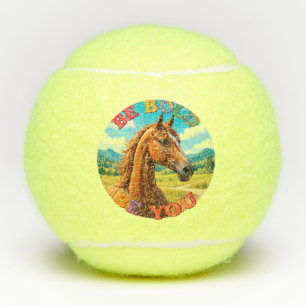 Horse with Motivational Quote Tennis Balls