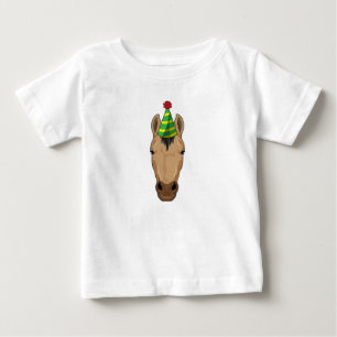 Horse with Party hat Baby T-Shirt