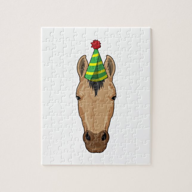Horse with Party hat Jigsaw Puzzle (Vertical)