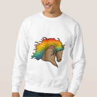 Horse with Rainbow Hairs