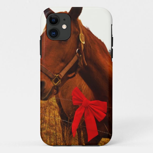 Horse with Red Bow Case-Mate iPhone Case (Back)