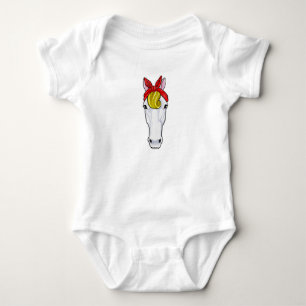 Horse with Ribbon Baby Bodysuit