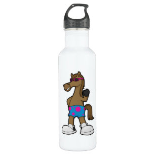 Horse with Sunglasses 710 Ml Water Bottle