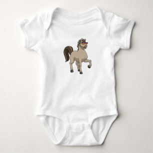 Horse with Sunglasses Baby Bodysuit
