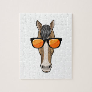 Horse with Sunglasses Jigsaw Puzzle