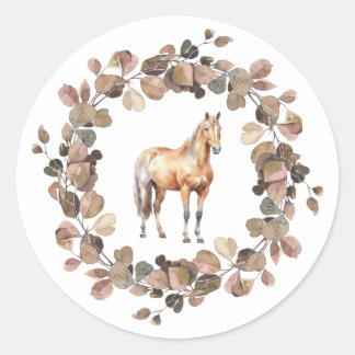 Horse Wreath Sticker