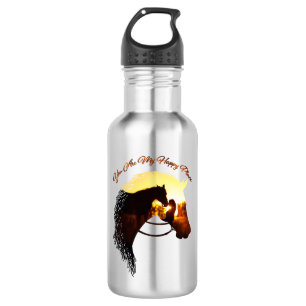 Horse You Are My Happy Place Horse Lover Female 532 Ml Water Bottle
