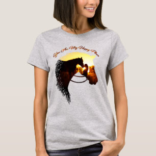 Horse You Are My Happy Place Horse Lover Female T-Shirt